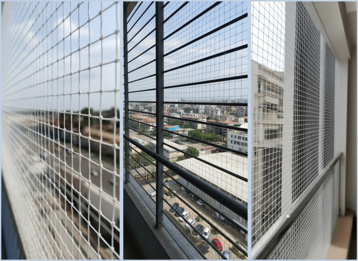 Invisible Balcony Net Ernakulam