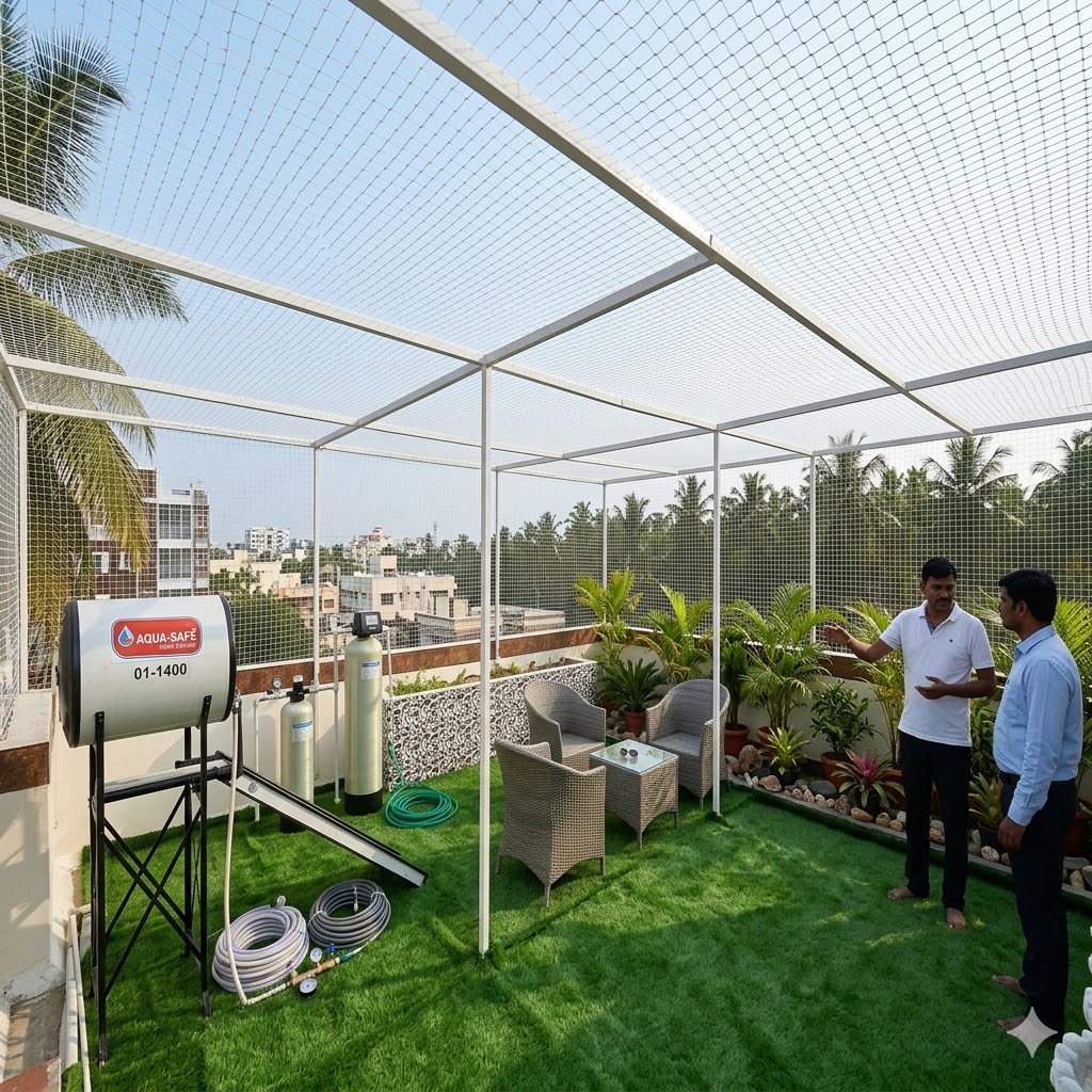 Rooftop Safety Net Ernakulam